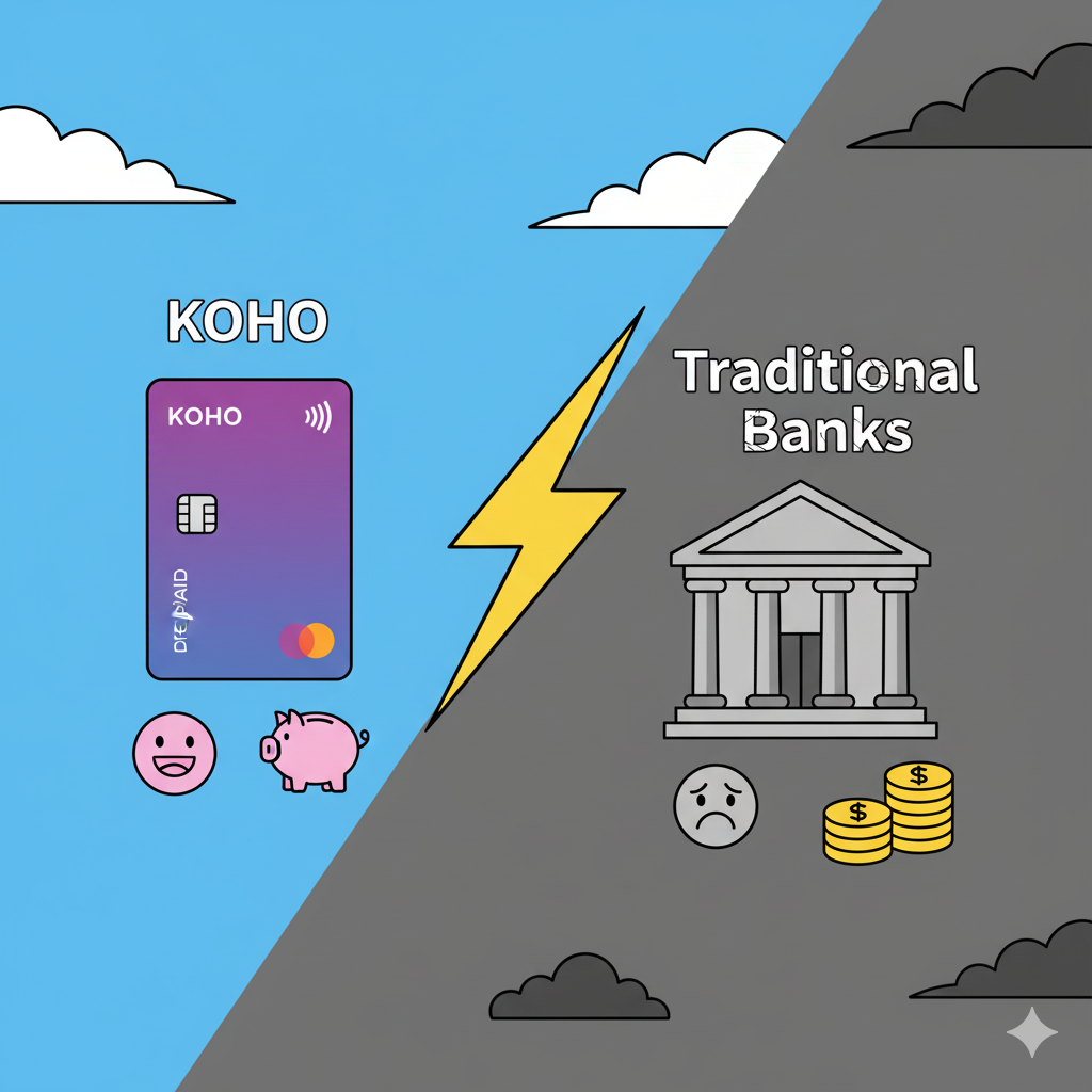 KOHO vs. Canadian Banks 2025: The Ultimate Comparison
